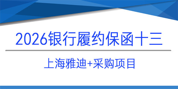 上海雅迪信息技術有限公司,履約保函,采購項目